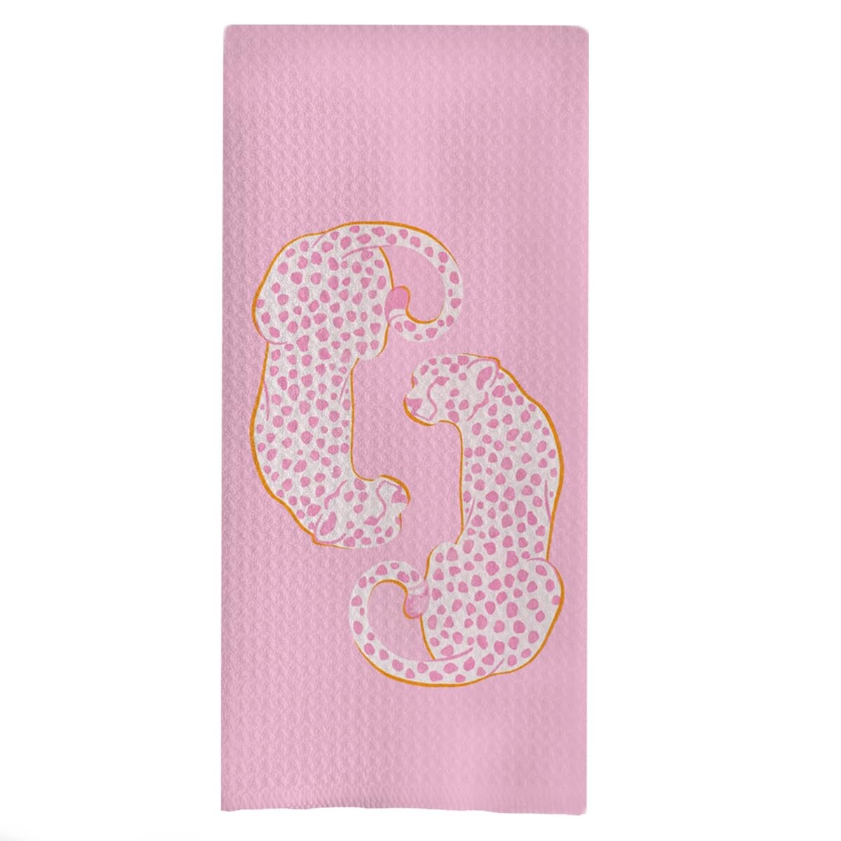 Pink Preppy Leopard Hand Towels, 16x24 Inches, 6 Pack gallery