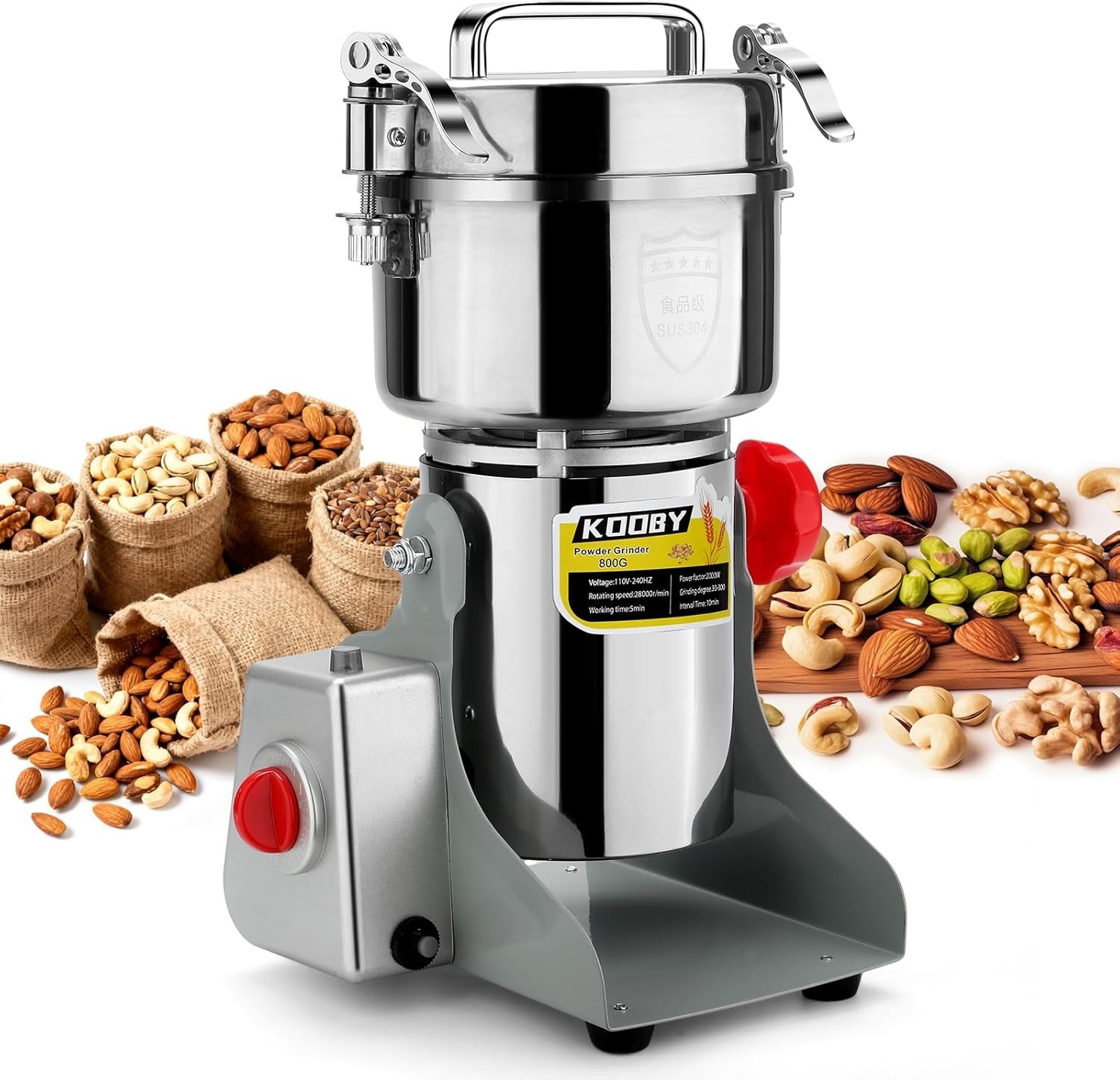 High-Speed 800G Electric Grain Grinder Mill & Spice Coffee Pulverizer 2000W gallery