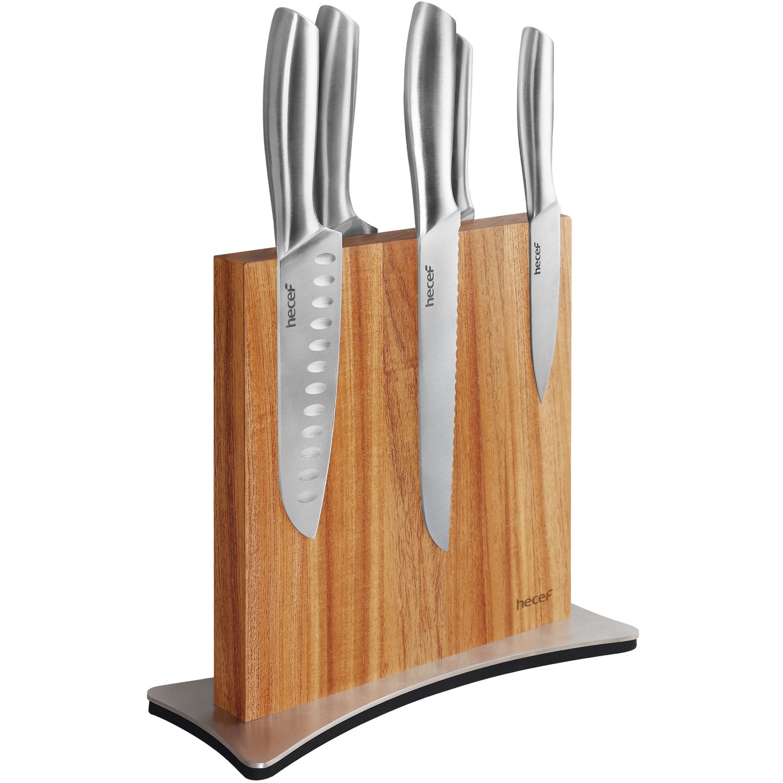 Magnetic Knife Block Double-Sided Powerful Magnet Wooden Knife Holder forKitchen gallery
