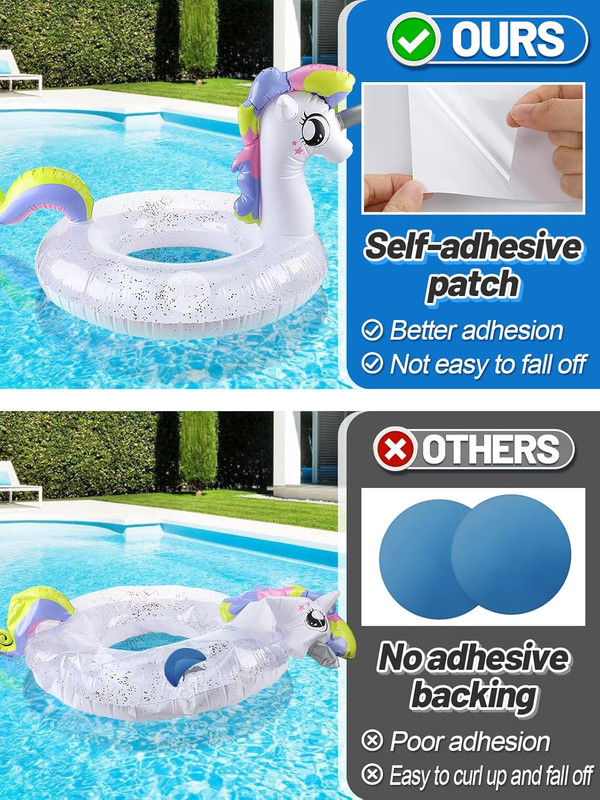 Exlarge Clear Pool Liner Repair Patch - 4Ft X 2.8Ft Self-Adhesive PVC Vinyl Patc gallery
