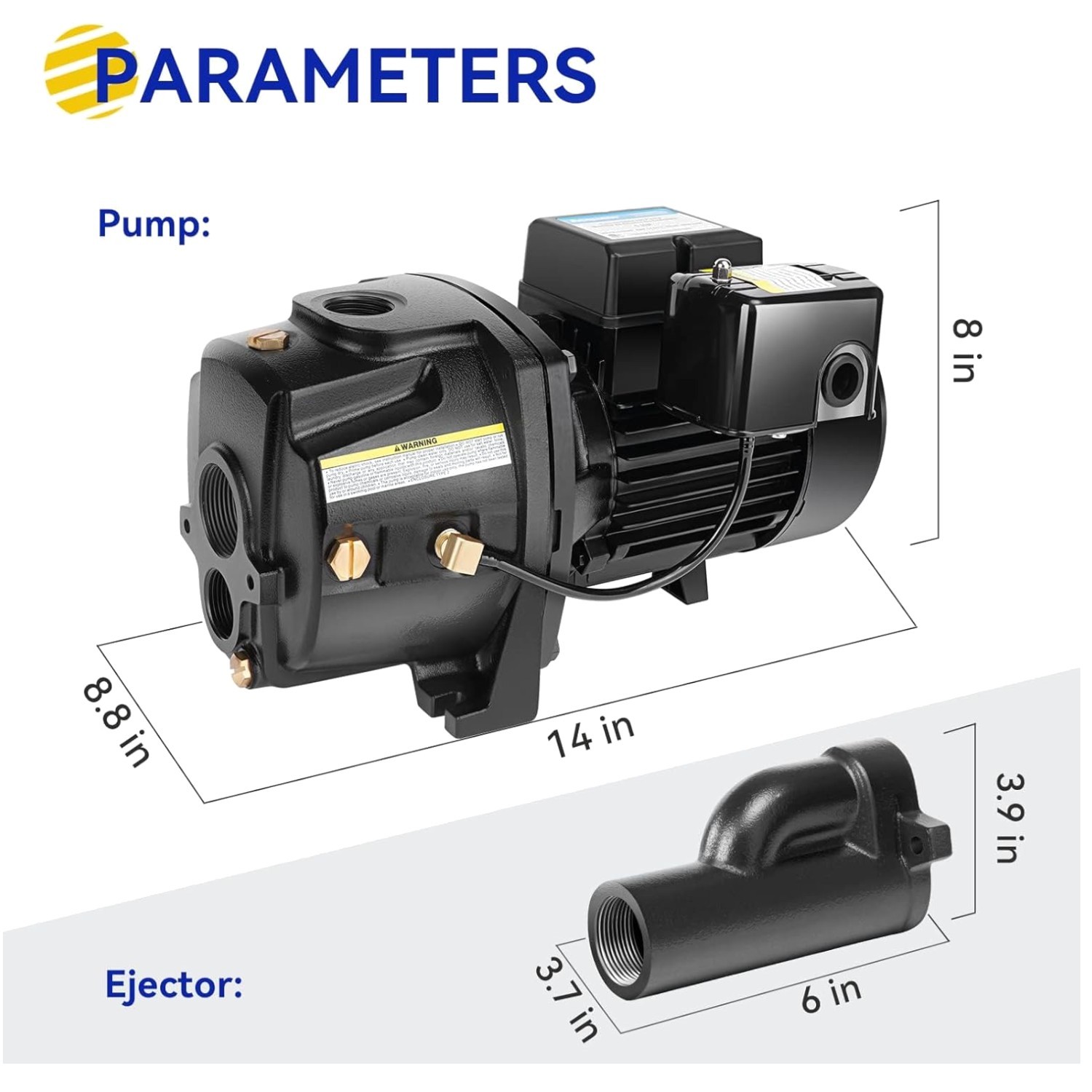 Dual Voltage Convertible Well Pump, 25ft/90ft Depth gallery