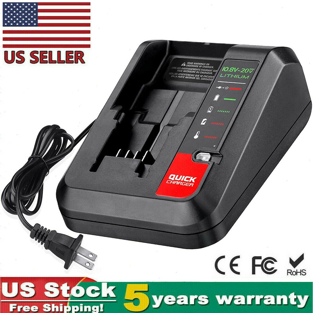 2PACK for PORTER CABLE 20V 20 Volt Lithium Battery /Charger Max PCC680L PCC685L gallery