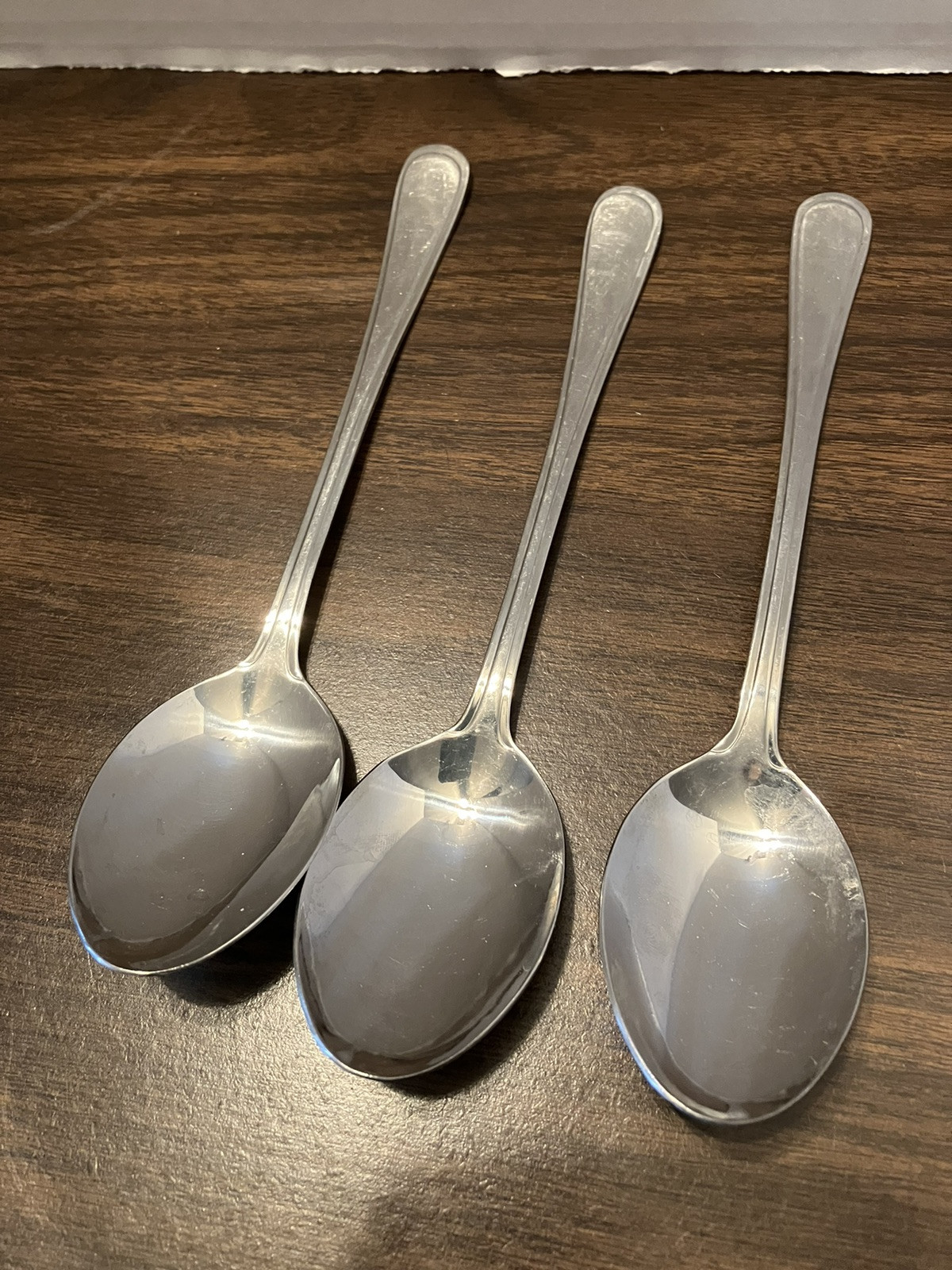 Justinus Edelstahl 18-10 Stainless Three Serving Spoons 8 Inches Long gallery