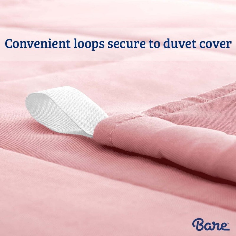 Bare Home Contemporary Pink Solid Print Cotton Bed Blanket, Twin-XL Tumble Dry gallery