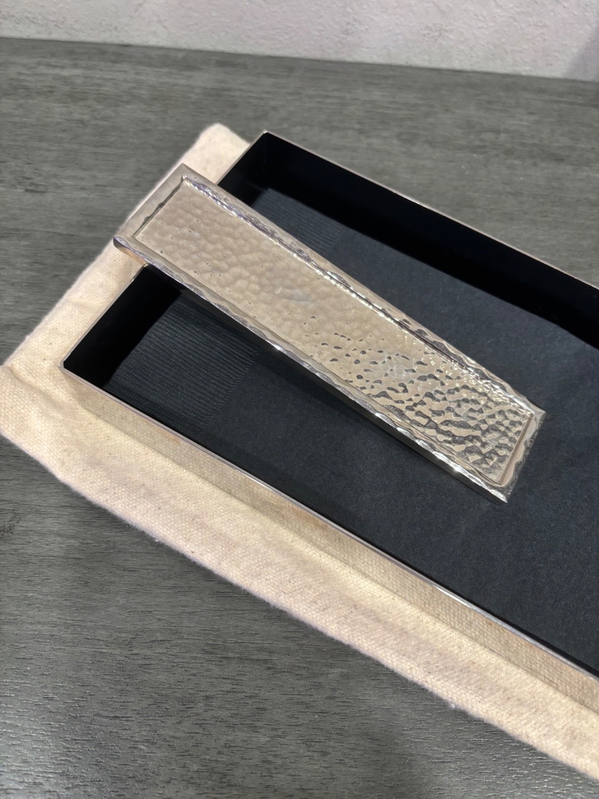 MICHAEL ARAM NAPKIN HOLDER SILVER STAINLESS STEEL ELEGANT gallery