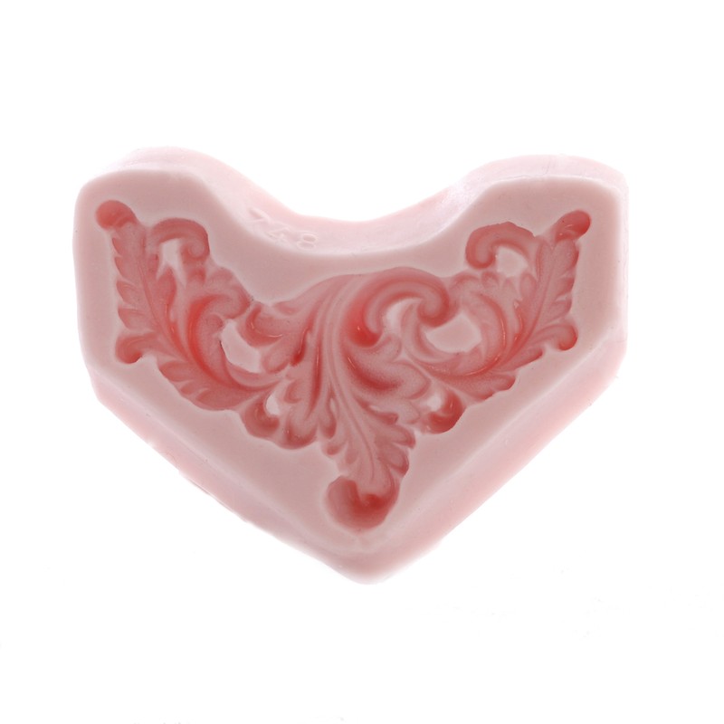 Silicone Mold Scroll Fondant Chocolate Sugar Resin Polymer Clay Metal Clay (748) gallery