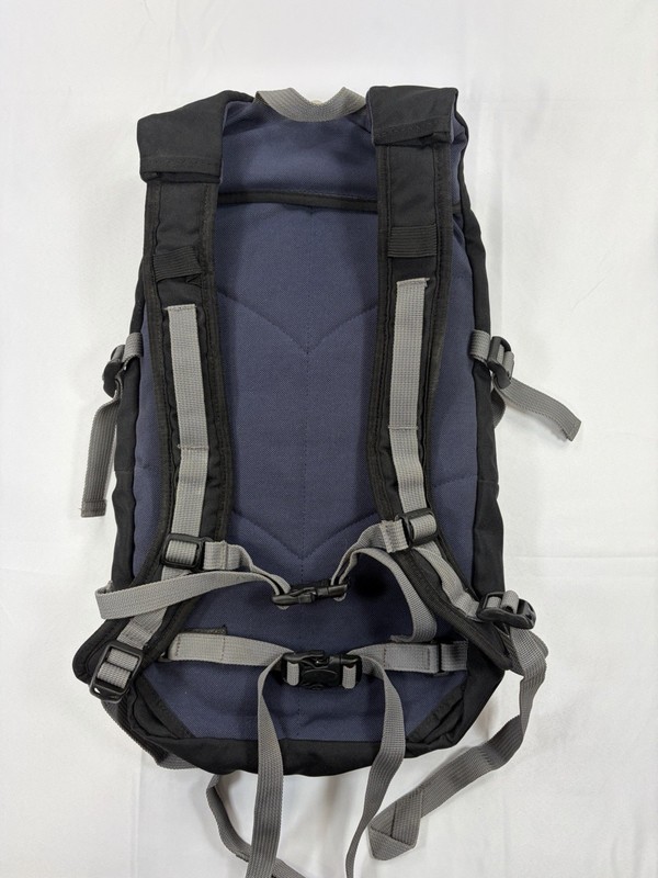 JanSport Black & Gray Hiking Backpack Adjustable Straps Multiple Compartments 3