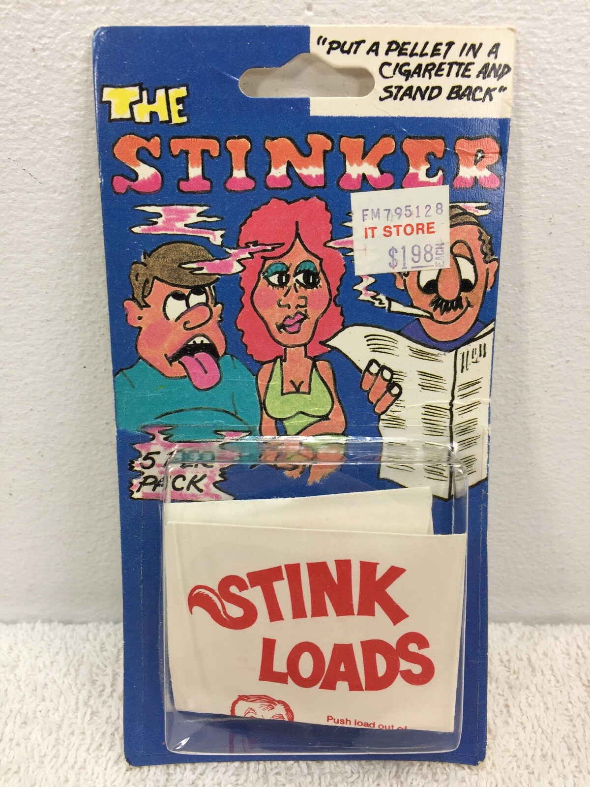 The Stinker Stink Loads Cigarette Vintage 1984 Gag Prank Novelty Smoking USA NOS gallery