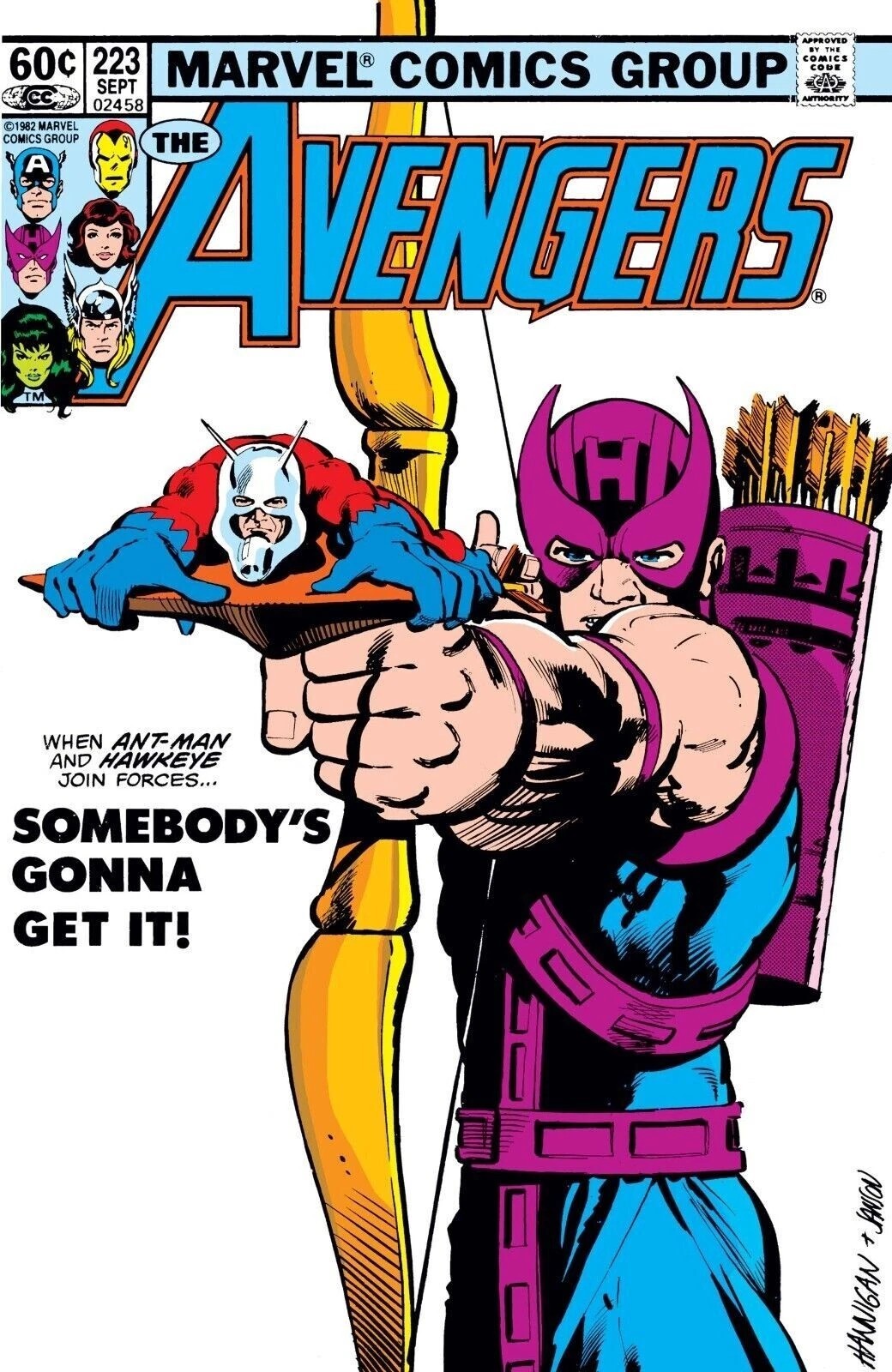 THE AVENGERS #223 COMIC BOOK COVER GLOSSY Poster print 16"x24" HOME DECOR gallery