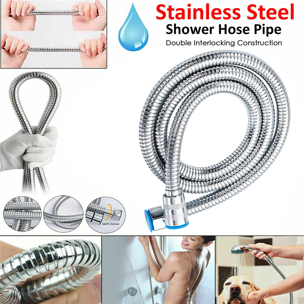 Flexible 10ft/3m Stainless Steel Shower Head Hose - Durable & Easy Installation gallery