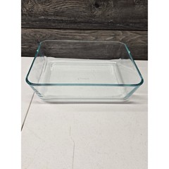 Pyrex 7211 Clear Glass Rectangular Food Storage Dish 6 Cup 8x6x2 Made in USA