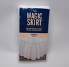 Magic Skirt For Twin Bed White Ruffled 15" Drop Length Wrap Around New gallery