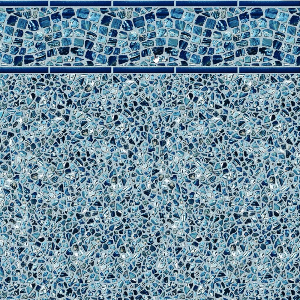 Findlay Waterfall Ocean 27 Mil Rectangle Swimming Pool Liner (Choose Size) gallery