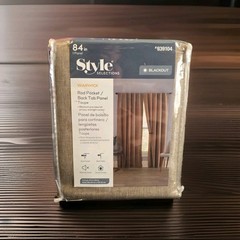 Style Selections | Warwick | Blackout | Taupe | 42x84in | #939104
