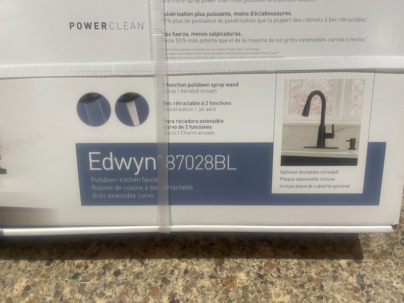 NEW!! Moen Edwyn 87028BL Pulldown Kitchen Faucet - Matte Black Finish "QIK SHIP" gallery