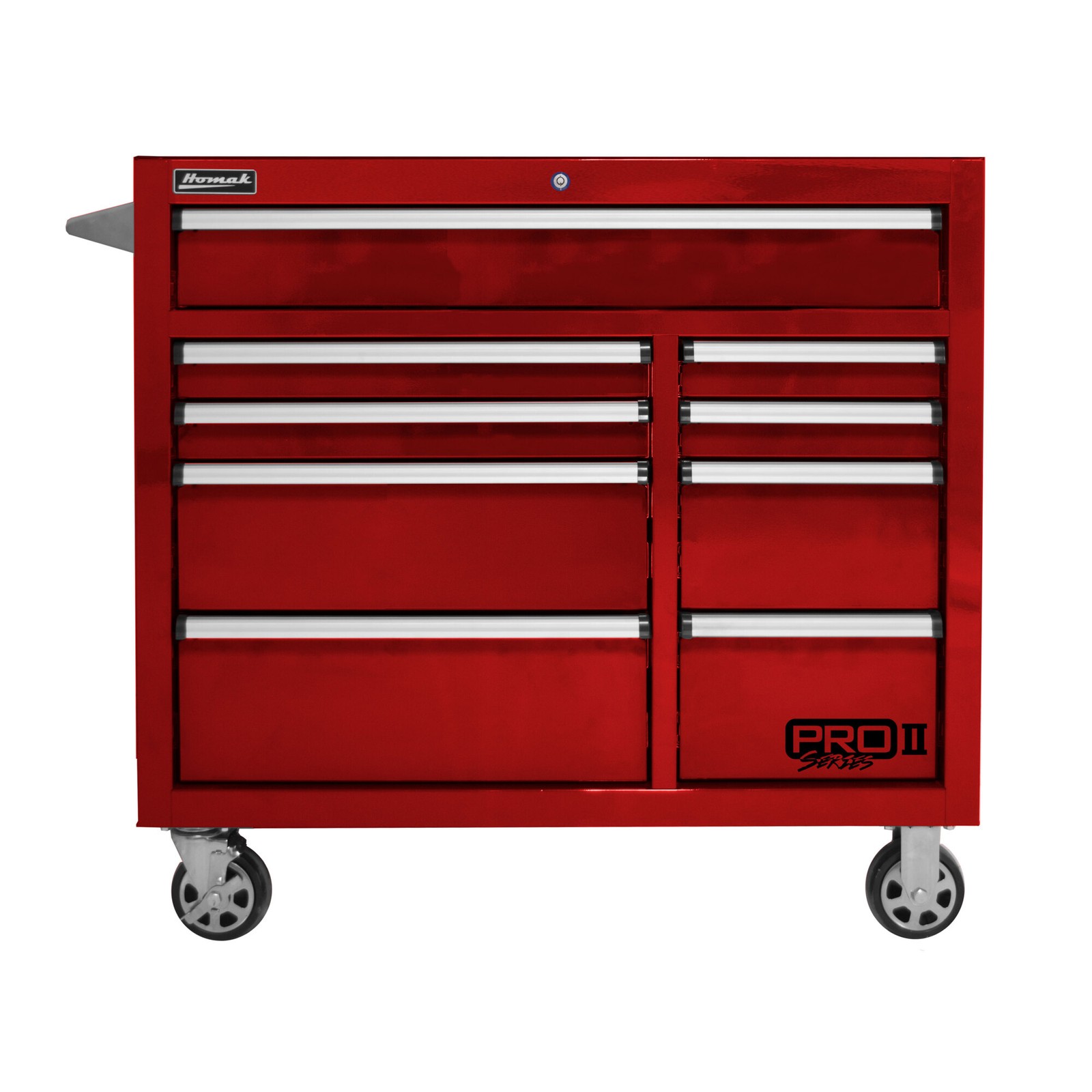 Homak 41in. Pro II 9-Drawer Rolling Tool Cabinet, 18,008 Cu. In. of Storage, gallery