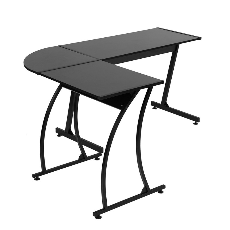 L-Shaped Corner Desk Computer Gaming Laptop PC Table Workstation Home Office gallery