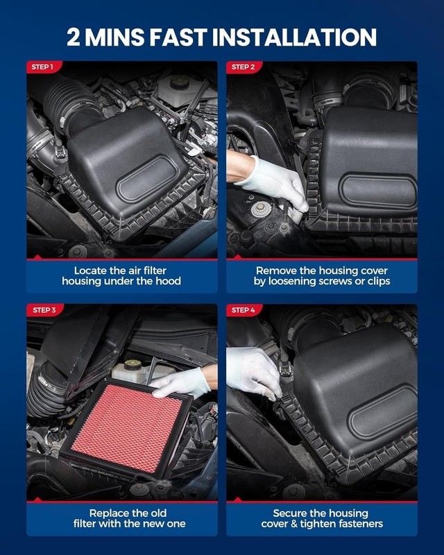 Premium Engine Air Filter Replacement for Dodge Charger, Challenger, Chrysler gallery
