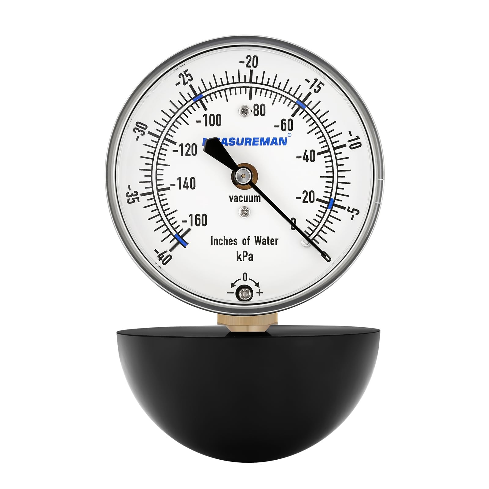 MEASUREMAN Vacuum Cleaner Suction Gauge, 0-160 Inches of Water Measures Sucti... gallery