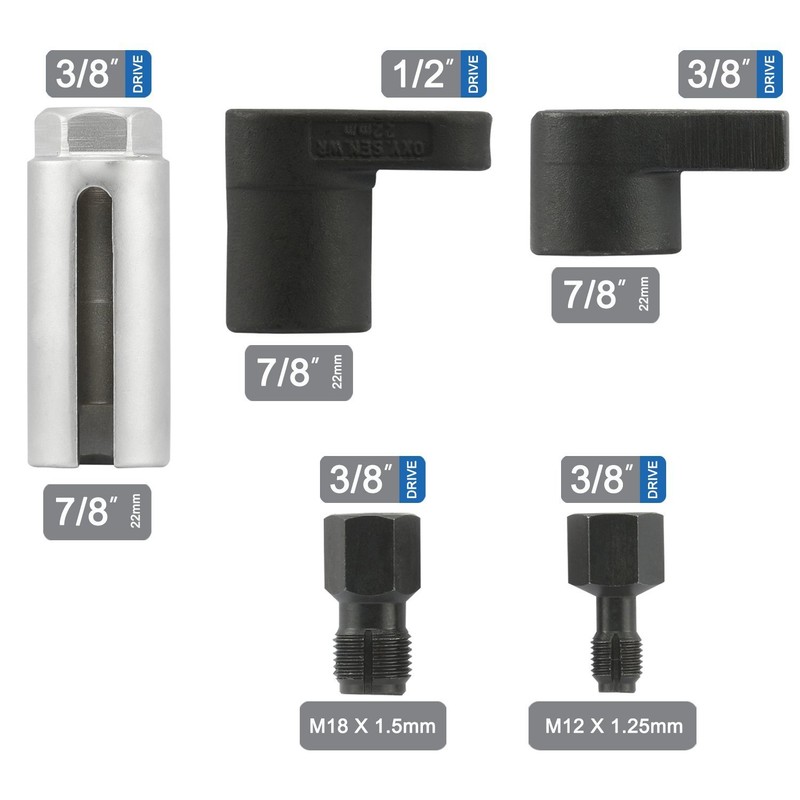 5Pc Auto Oxygen Sensor Thread Chaser Socket Vacuum Tool Remover Installer Set gallery