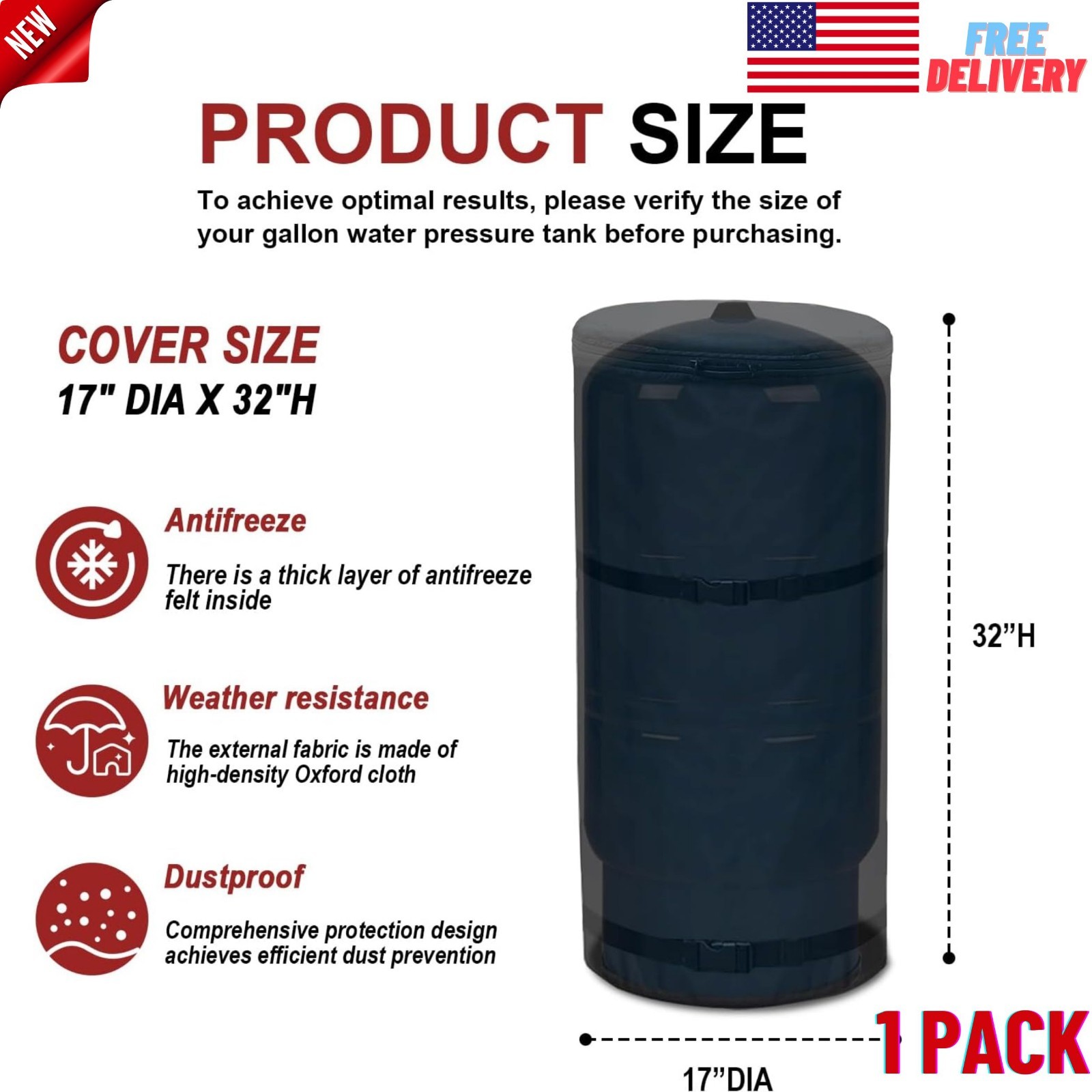 Water Well Pressure Tank Cover Winter Protection for 20Gallon Well Pressure Tank gallery