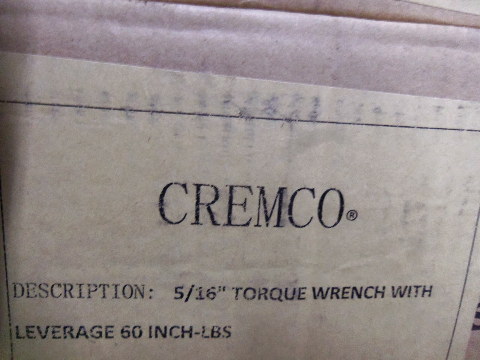 Plumbers T Handle 5/16" Drive 60# No Hub Torque Wrench CREMCO gallery