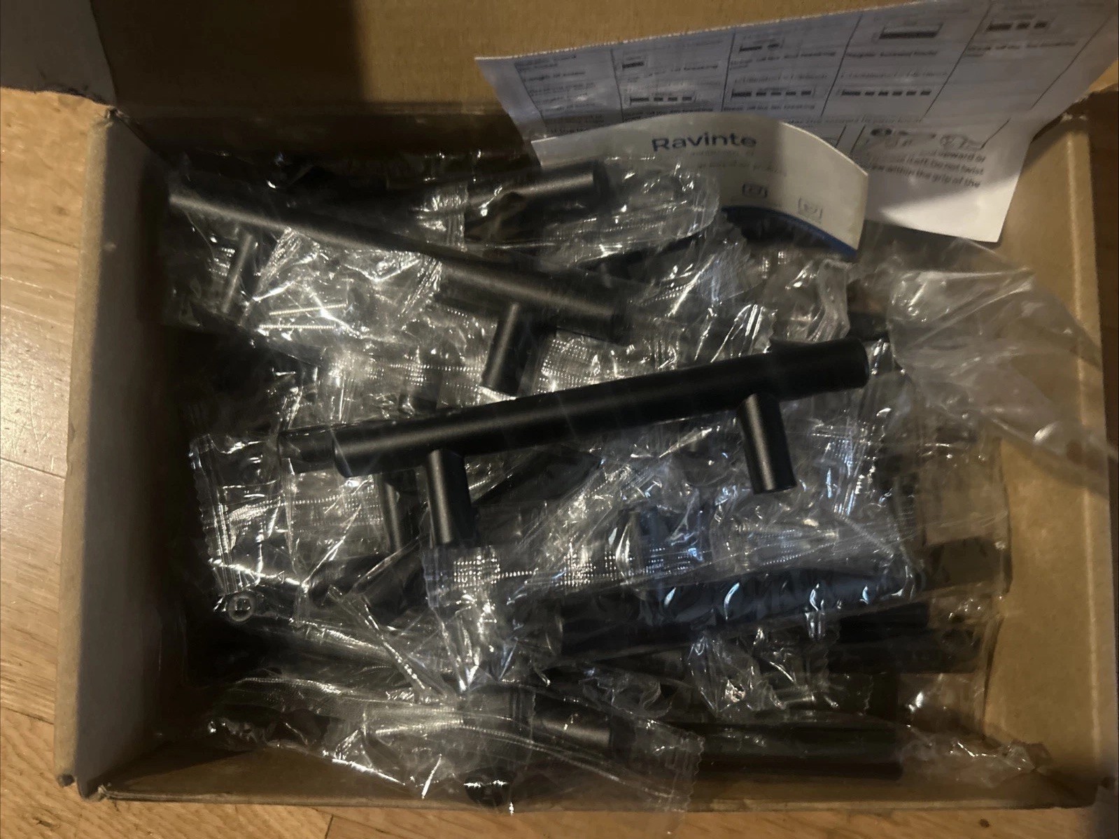 28 Pc Ravinte Cabinet Pulls Matte Black Stainless Steel Drawer Handles 5 Inch L gallery