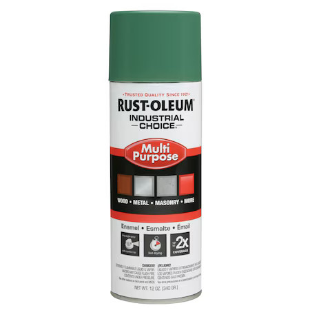 Rust-Oleum 202211 Spray Paint, Machine Green, Gloss, Solvent, 12 Oz gallery