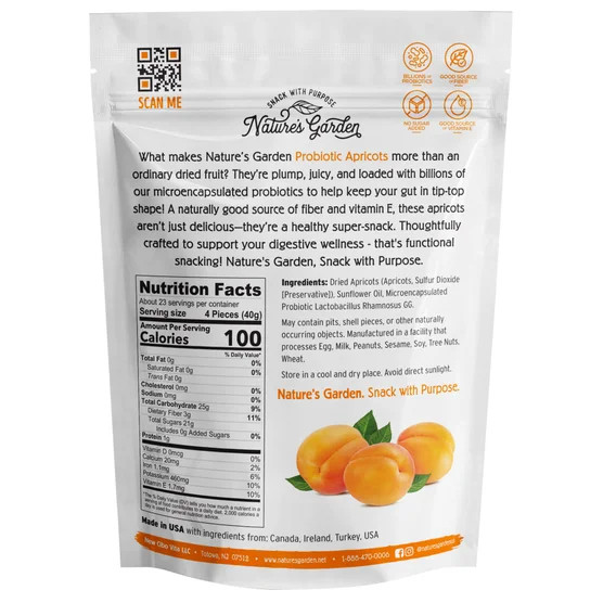 Nature's Garden Probiotic Apricots Plump Dried Fruit 32 oz gallery