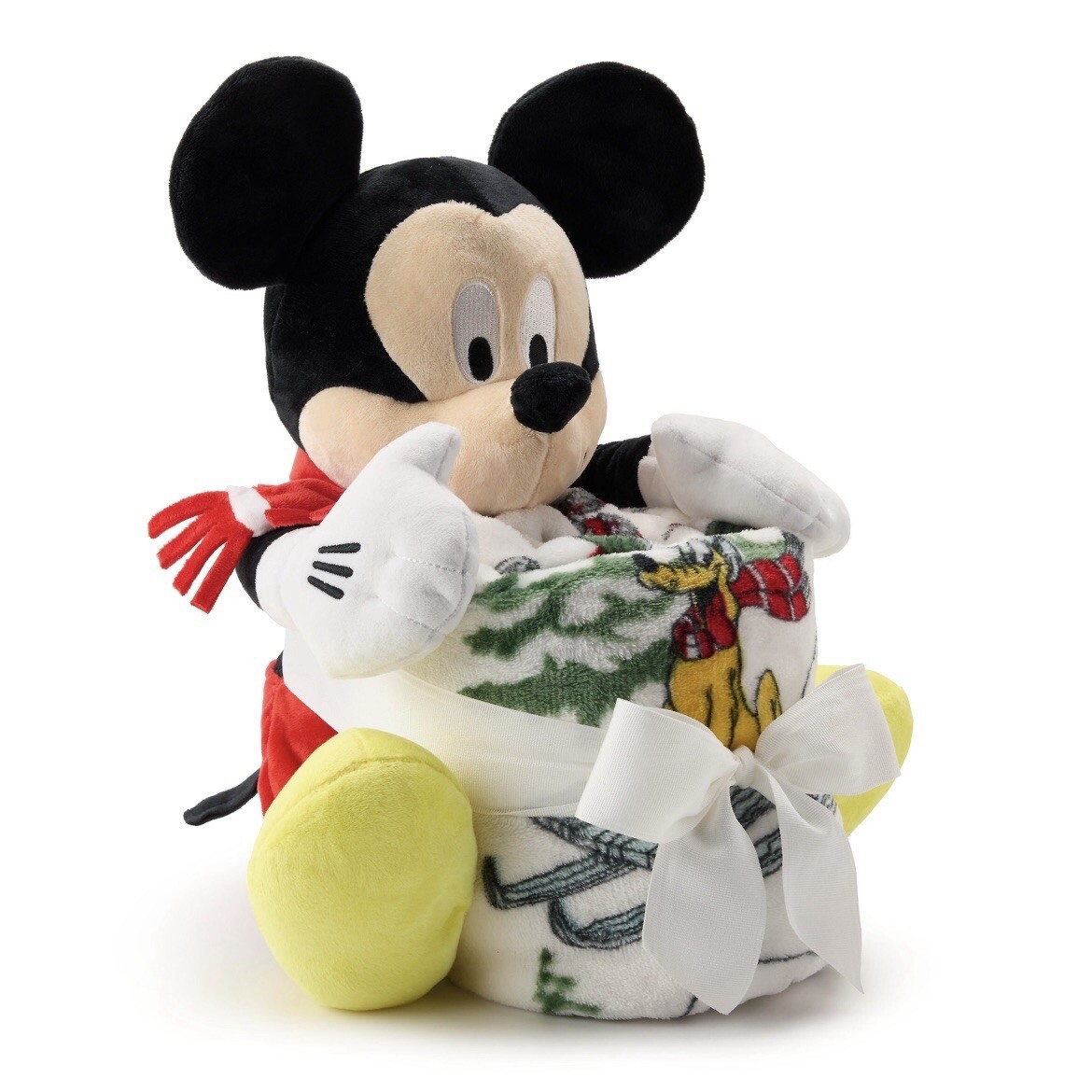 Disney Mickey Mouse Buddy Plush Throw Blanket Combo Set 50”x60” Christmas Pluto gallery