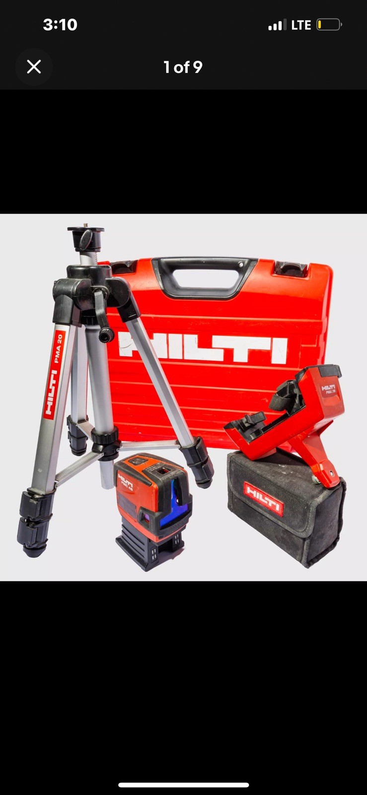 Hilti PMC 46 Combi Laser Level with CasePMC46 PMC-46 w/case gallery