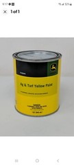 JOHN DEERE YELLOW AG & TURF IMPLEMENT QUART OIL BASED PAINT SAFETY #TY25648