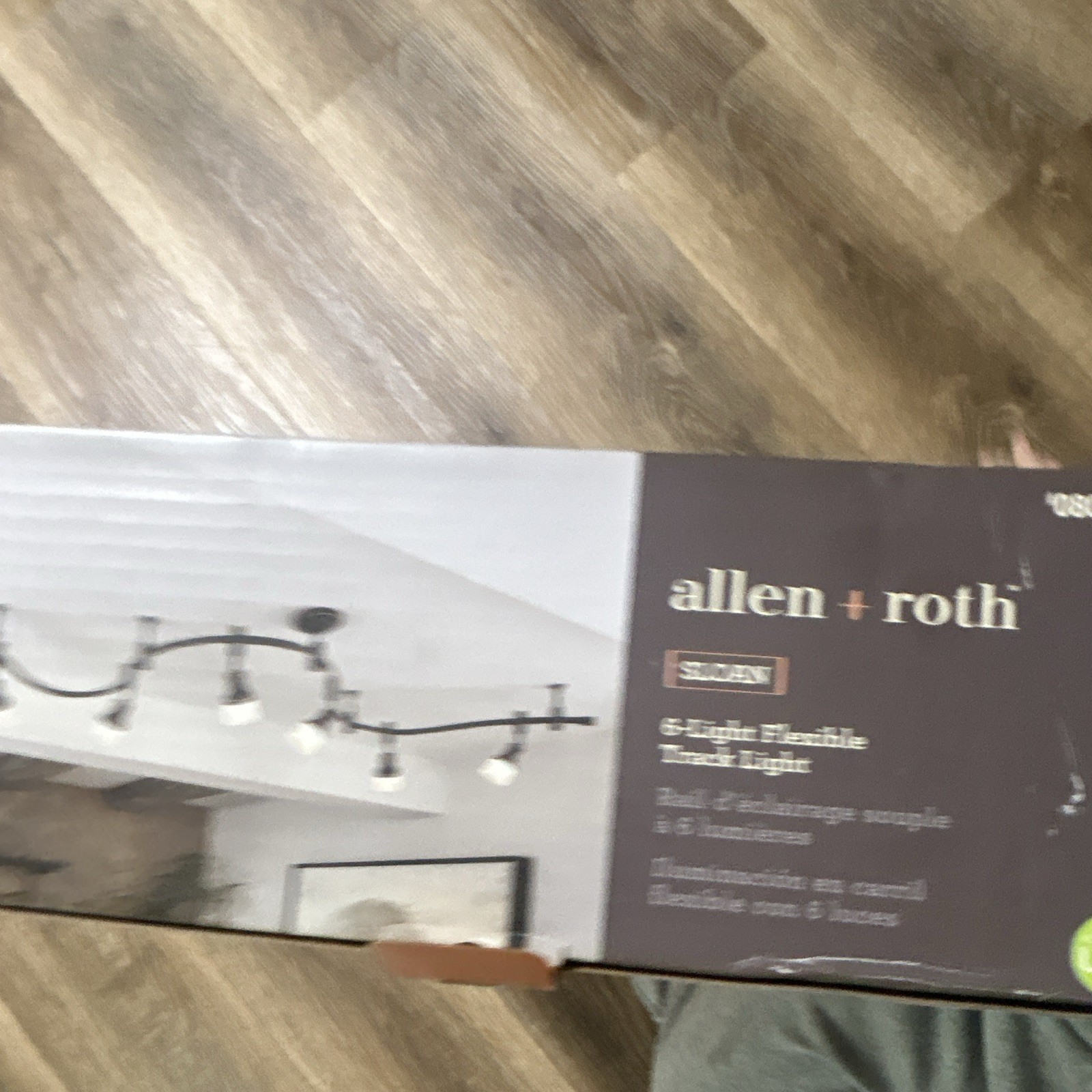 allen + roth Sloan LED 6-Light Flexible Track Lighting, Black gallery