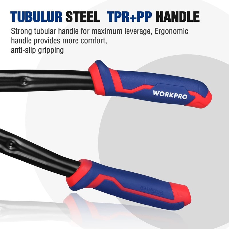 WORKPRO 24-inch Bolt Cutter Chrome Molybdenum Steel Blade Heavy Duty Bolt Cutter gallery