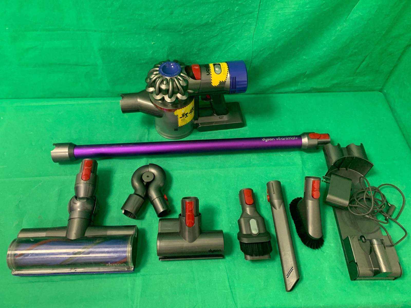 Dyson V8 Animal Plus Cordless Stick Vacuum Cleaner | Nickel/Purple gallery