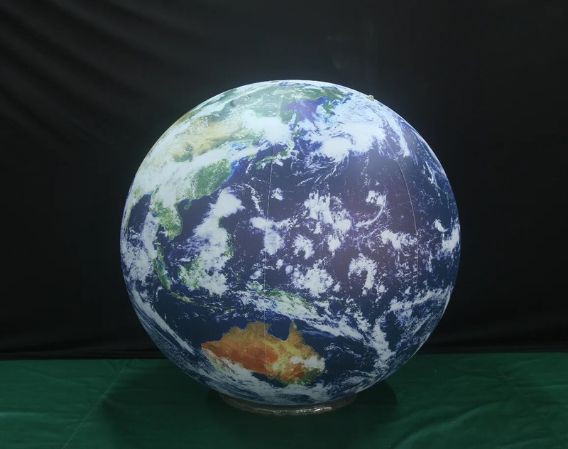 Inflatable Earth Globe W/ LED Lights Hanging Inflatable Earth Planet Model Toys gallery