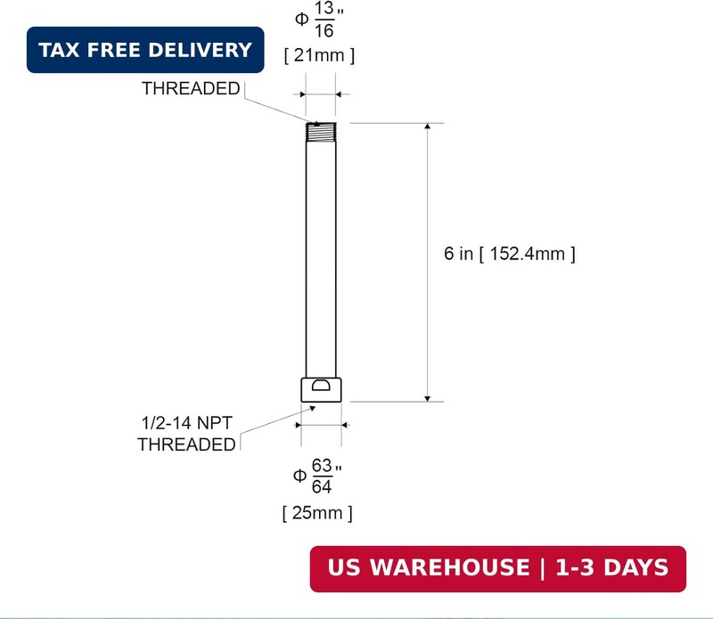 OFFO Shower Head Extension Arm, Shower Arm Extension Shower Head Extender Made o gallery