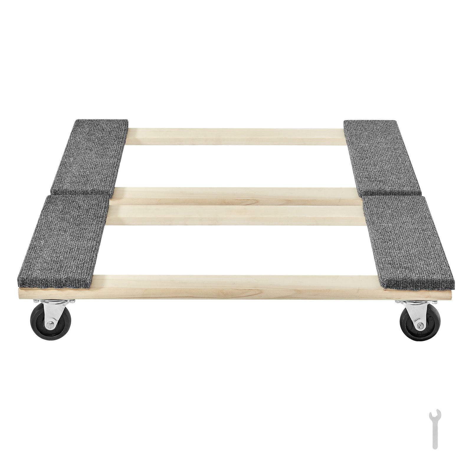 Furniture Dolly, 1000 lbs Each Load Capacity, 2 Packs, 18" x 30", 8 x 3" PP gallery