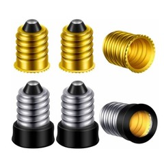 6x E14 to E12 Adapter Converter Lamp Candelabra Screw Base Socket Reducer N909