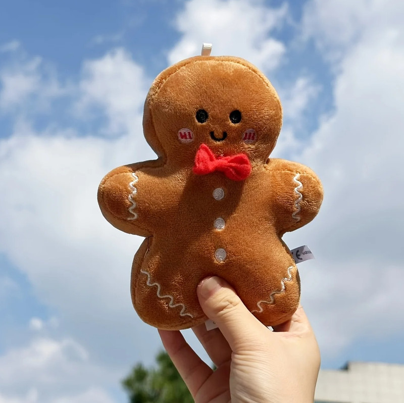 17cm Cute Christmas Gingerbread Man Plush Toy Xmas Tree Ornament Gift gallery