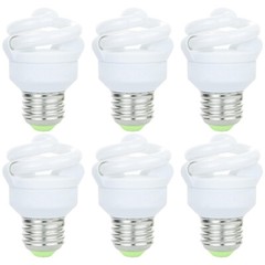 Sunlite Super Mini Spiral CFL Bulb 5 Watt Medium Base 27K Warm White – 6 Pack
