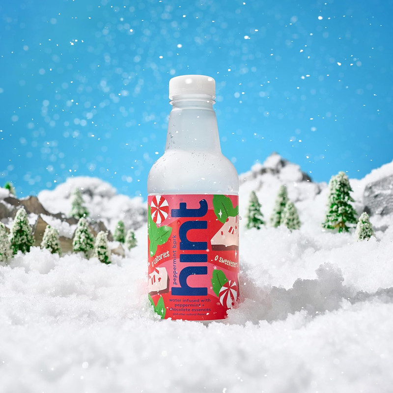 Fruit-Infused Bottled Water, Peppermint Bark- Sugar Free Flavored Water with Zer gallery