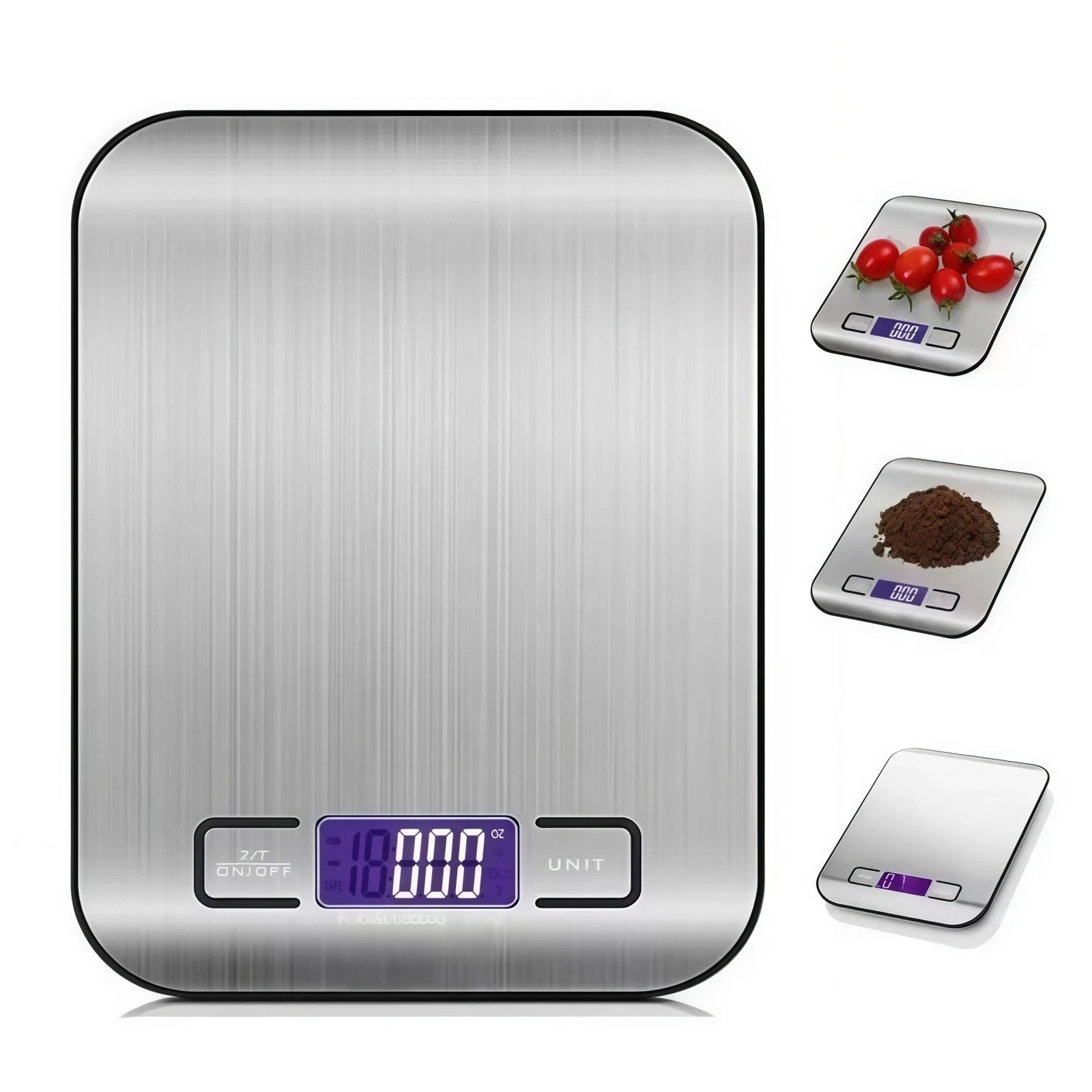 22lb Digital Food Scale, 1g/0.1oz Precise Weight Grams OZ Ml for Cooking Baking gallery