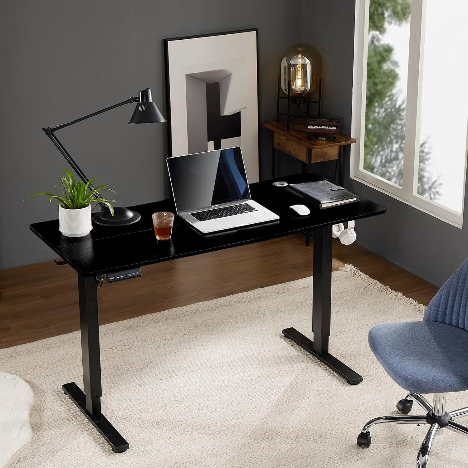Electric Adjustable Height Standing Desk-40x24 inch Sit to Stand Up Desk wit.. gallery