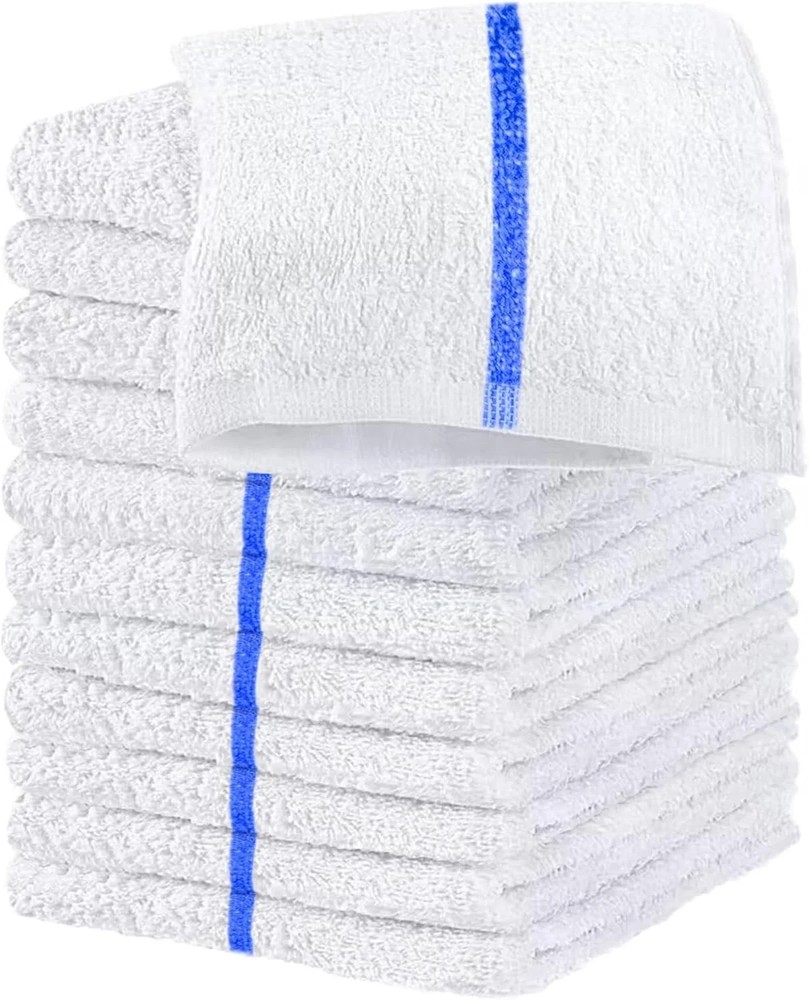 Bar Mop Towels Cotton Blend Kitchen Cleaning Towel Restaurant 16"x19" Pack Of 25