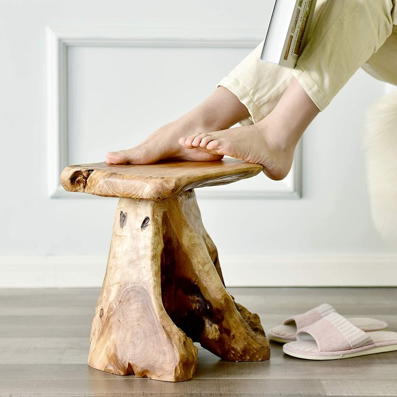 Tree Stump Stool Live Edge, Natural Edge Side Table, Plant Stand, Nightstand gallery