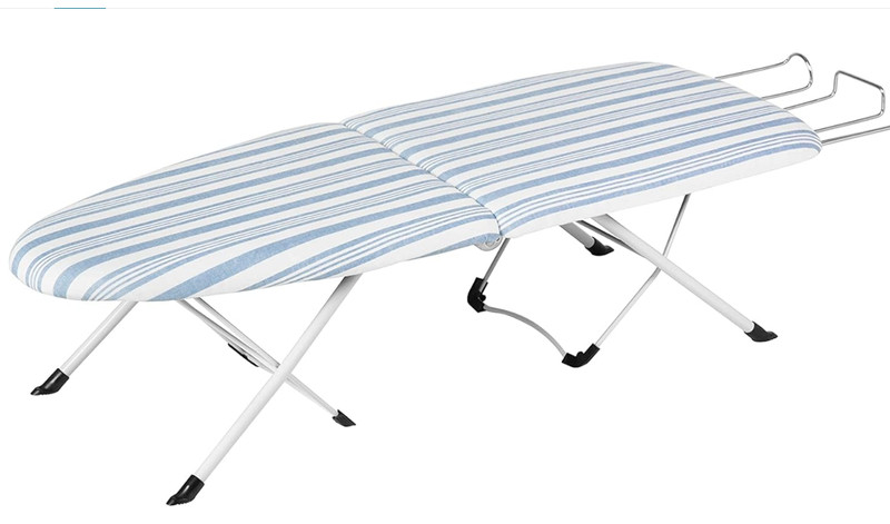 Folding Tabletop Ironing Board with Iron Rest, Blue, 32” L X 12” W, Steel Frame gallery