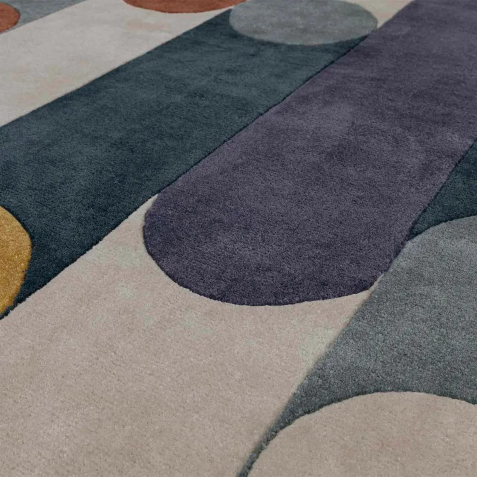 Modern Abstract Design Handmade Hand Tufted Woollen Area Rug, Custom Size Rugs gallery