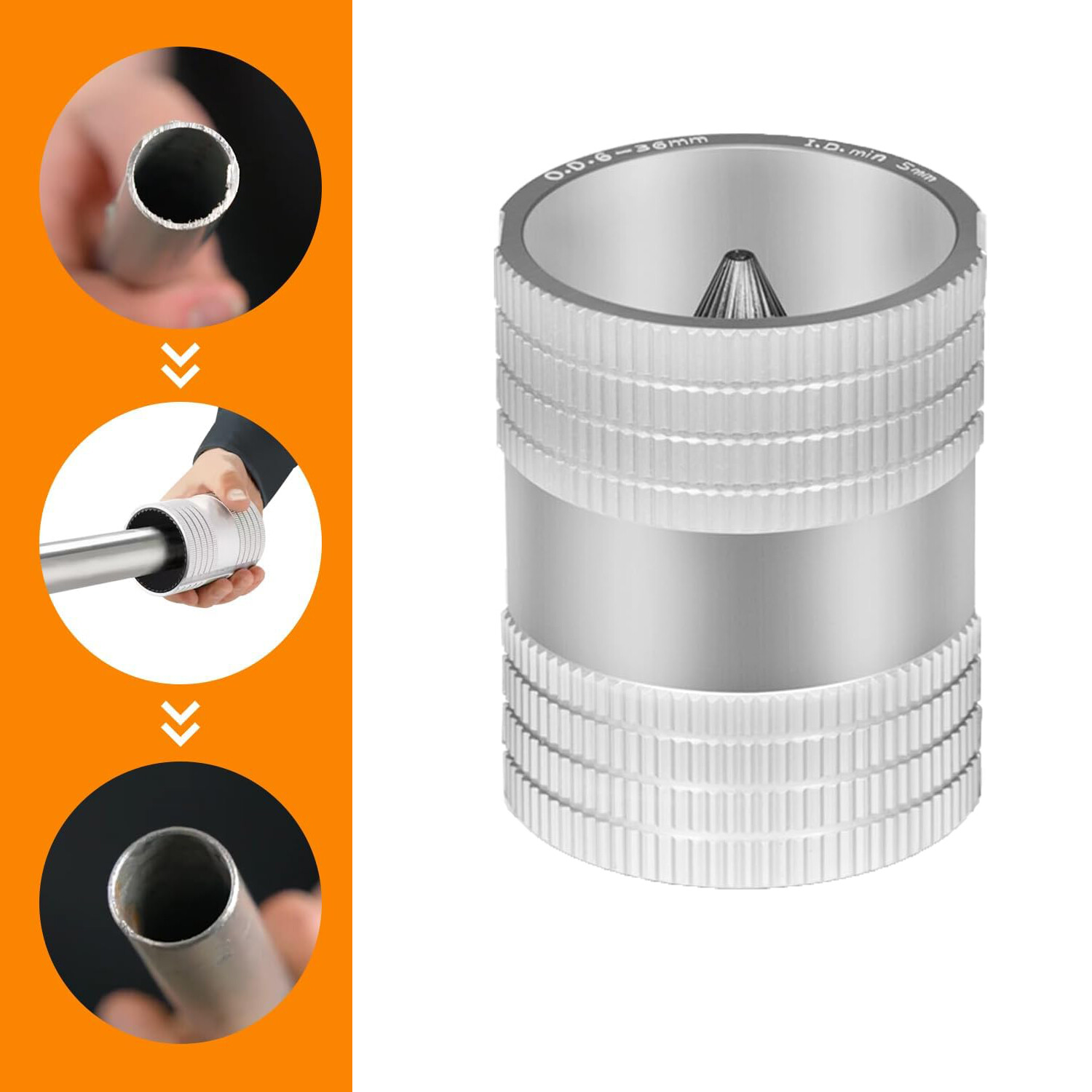1/4" to 1-1/4" Inner/Outer Reaming Tool Pipe Reamer Fits for 29983 223S Reamer gallery