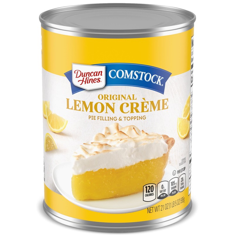 (4 pack) Comstock Original Lemon Crème Pie Filling and Topping, 21 oz. gallery